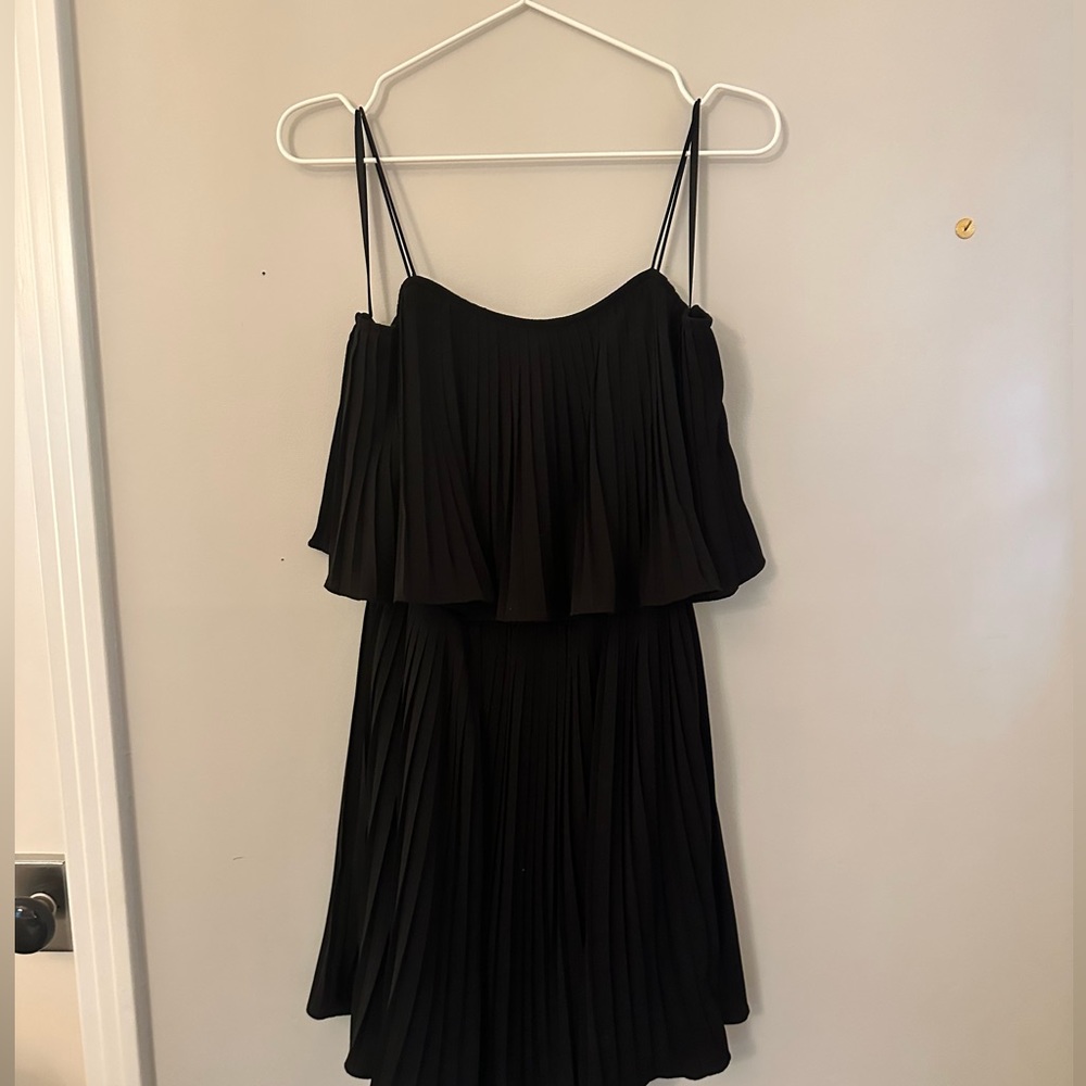 BLACK TIERED FORMAL DRESS